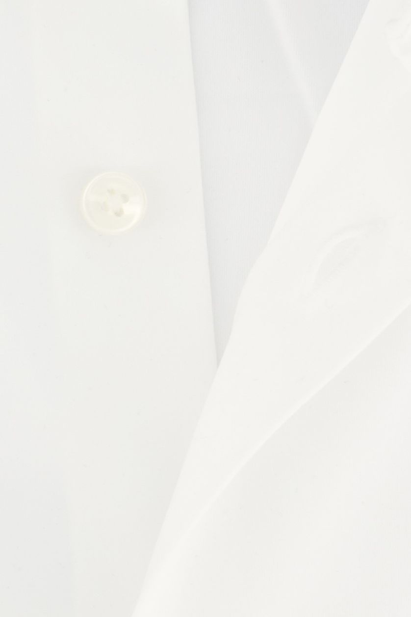 Slim fit Hugo Boss overhemd wit effen zakelijk semi wide spread