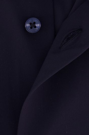 Hugo Boss zakelijk overhemd slim fit donkerblauw effen 