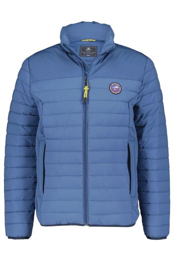 Winterjas New Zealand Clives blauw effen rits normale fit 