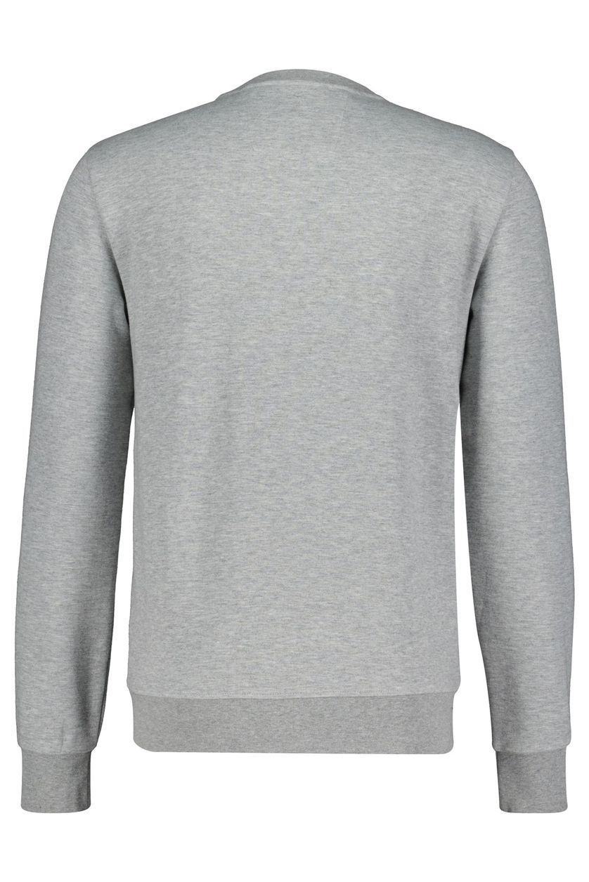Sweater New Zealand Shallow ronde hals grijs effen 