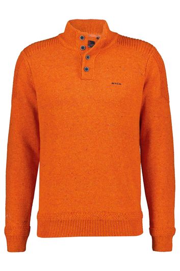 New Zealand pullover Nga Whanau oranje effen 