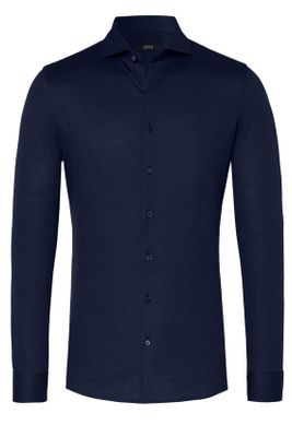 Desoto business overhemd Desoto slim fit donkerblauw effen katoen