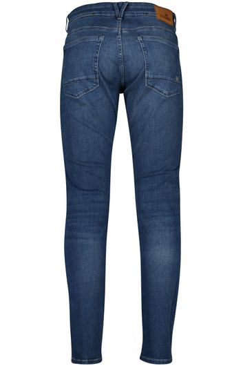 Vanguard jeans blauw effen katoen