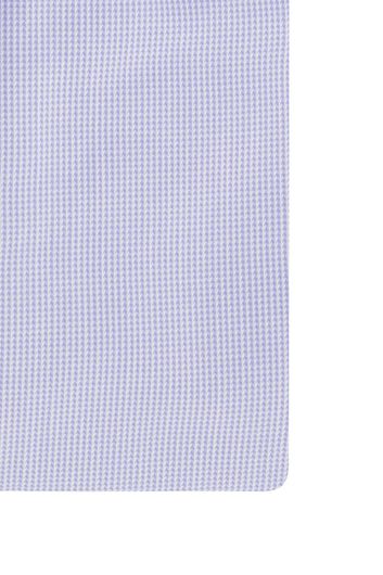John Miller business overhemd Tailored Fit normale fit lichtblauw geprint katoen