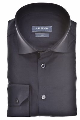 Ledub Ledub business overhemd normale fit donkerblauw effen katoen