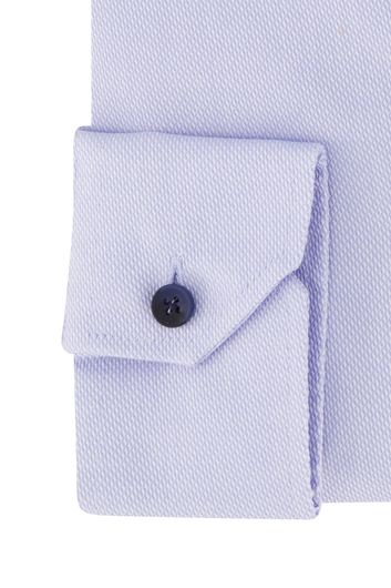 Ledub overhemd normale fit blauw effen katoen
