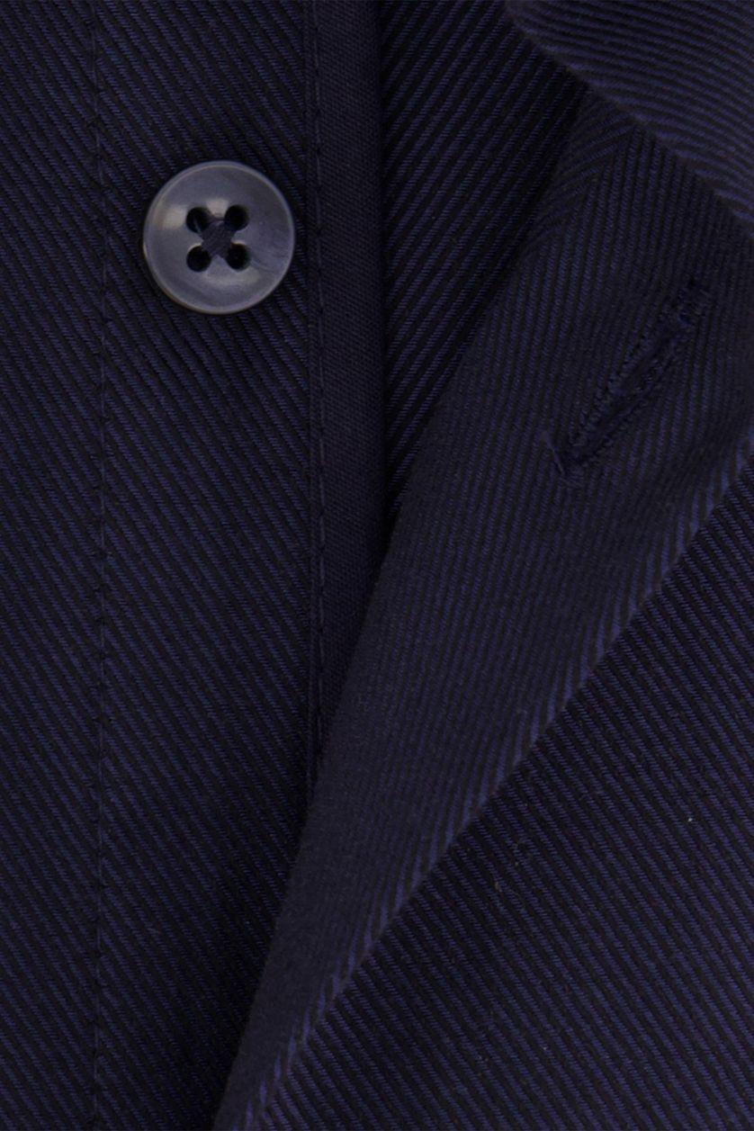 Ledub modern fit overhemd ml 7 donkerblauw katoen