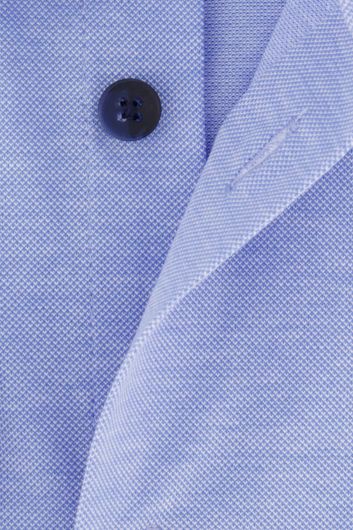 Ledub overhemd normale fit lichtblauw effen katoen