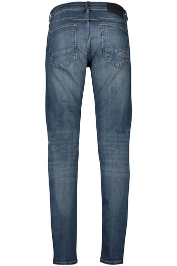 Cast Iron jeans blauw effen katoen