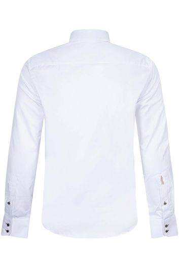 Cavallaro overhemd mouwlengte 7  Saverio slim fit effen wit 