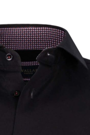 Cavallaro business overhemd Lazario slim fit zwart 