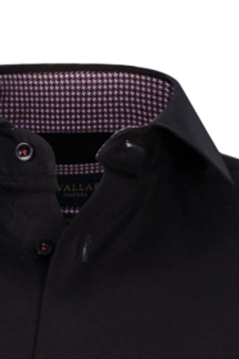 Cavallaro zwart business overhemd slim fit Lazario katoen