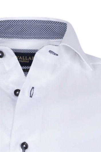 Cavallaro business overhemd slim fit wit effen katoen