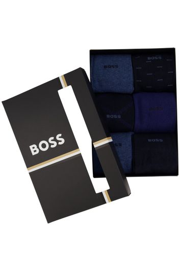 Hugo Boss sokken blauw geprint katoen