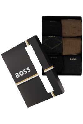 Hugo Boss Hugo Boss sokken bruin geprint katoen