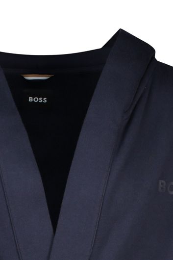 Hugo Boss badjas F. Terry Robe donkerblauw katoen