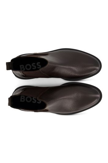 Hugo Boss nette schoenen bruin effen leer
