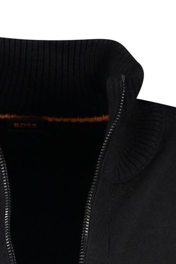 Hugo Boss Orange Vest Big&Tall zwart Avac FZ normale fit
