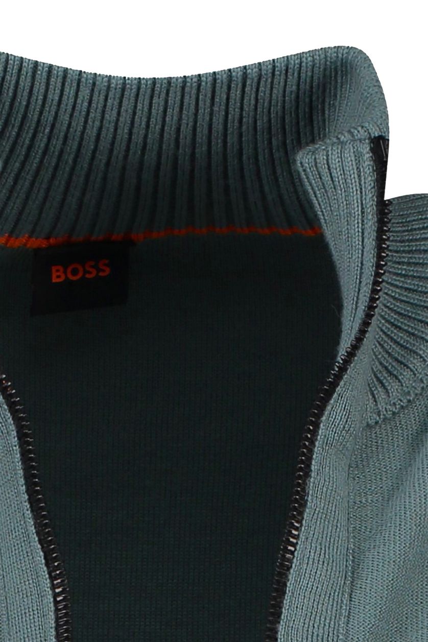 Hugo Boss Orange Big&Tall Vest blauw Avac FZ normale fit