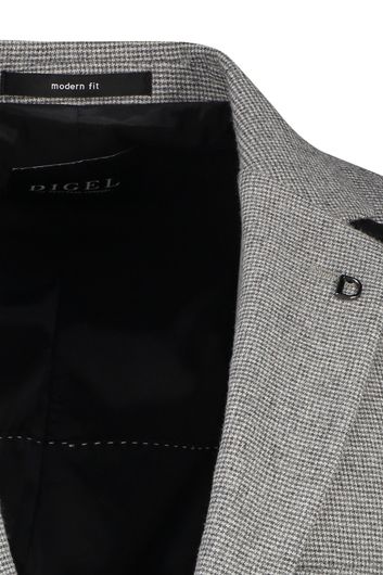 Digel colbert grijs wol modern fit stretch