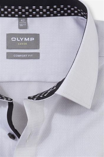 Olymp business overhemd Luxor Comfort Fit wijde fit lichtblauw effen katoen