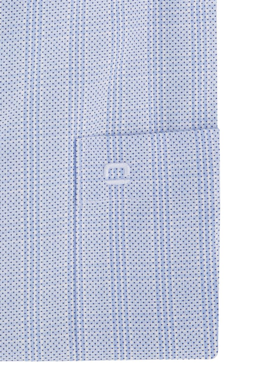 Olymp business overhemd luxor lichtblauw comfort fit katoen