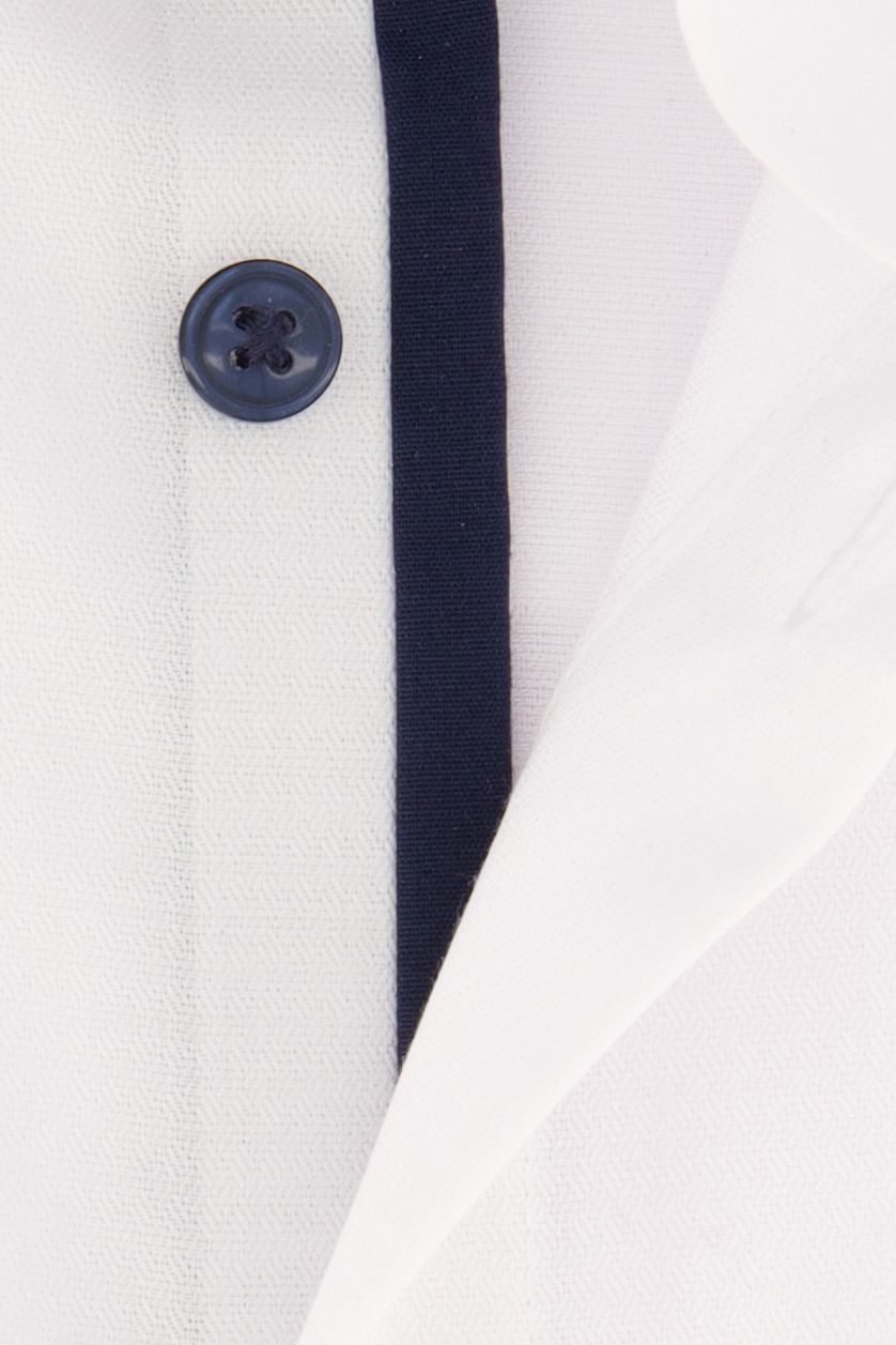 Olymp overhemd mouwlengte 7 Level Five normale fit wit borstzak effen katoen