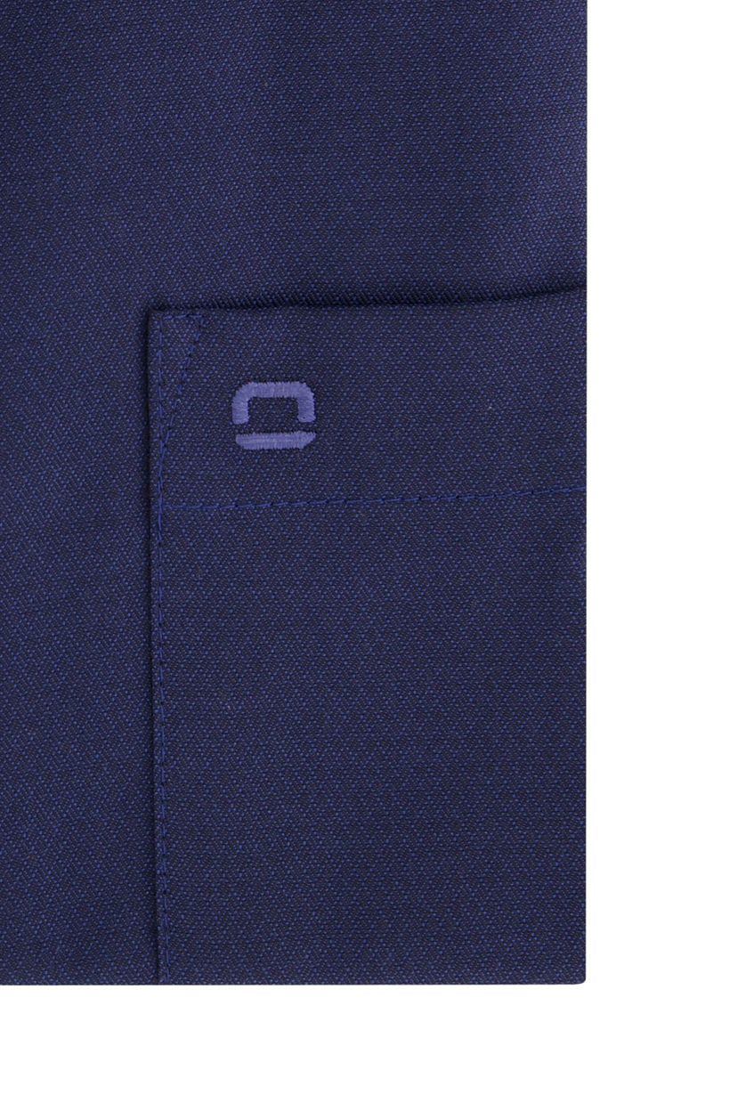 Olymp overhemd mouwlengte 7 Luxor Modern Fit  wide spread boord donkerblauw katoen