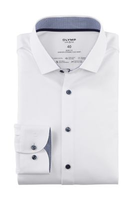Olymp Olymp overhemd mouwlengte 7 Level Five wit effen