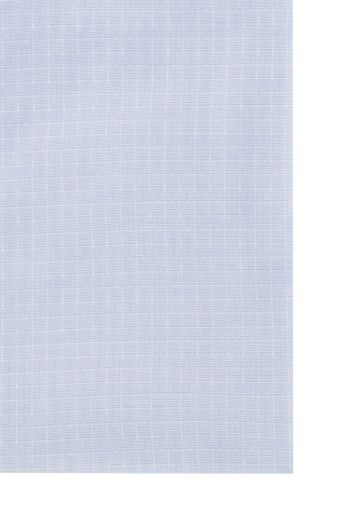 Olymp overhemd mouwlengte 7 Level Five extra slim fit lichtblauw geprint katoen