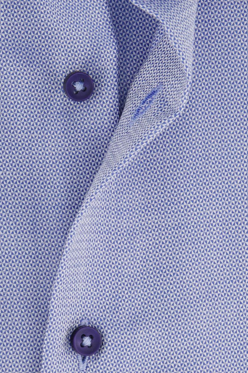 Business overhemd Eterna normale fit lichtblauw effen katoen