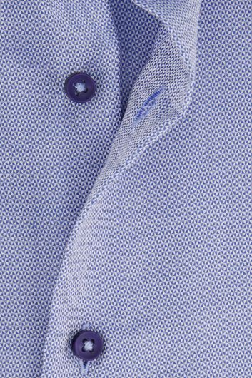 Overhemd Eterna business Modern Fit lichtblauw effen katoen