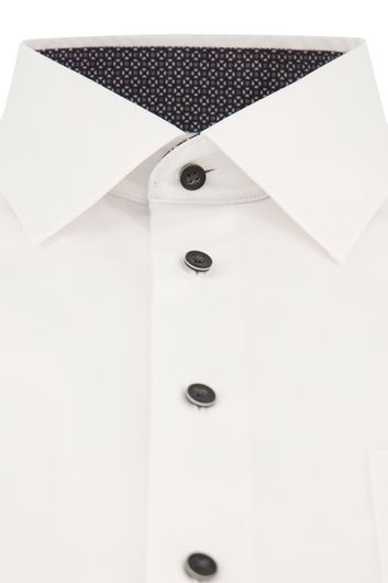 Eterna overhemd Comfort Fit wit katoen strijkvrij