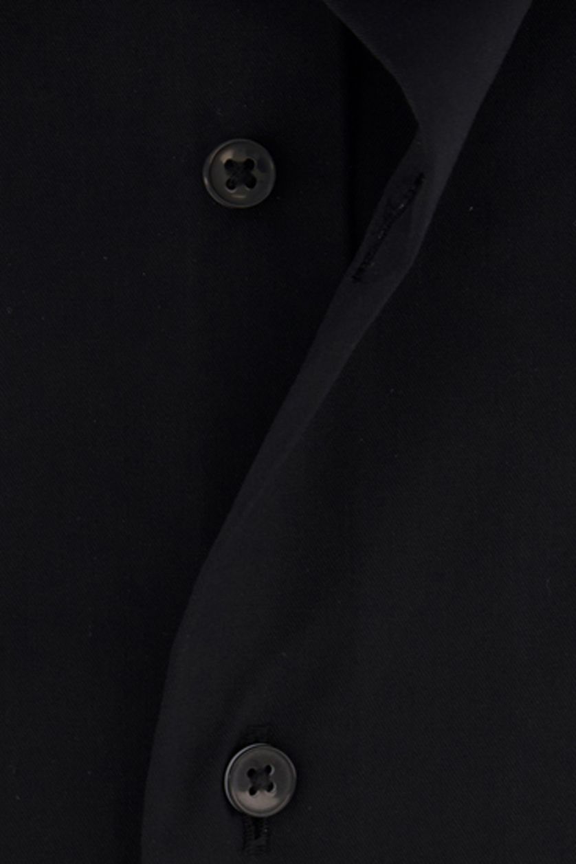 Eterna business overhemd Comfort Fit zwart effen katoen