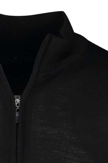 Portofino trui opstaande kraag zwart wol