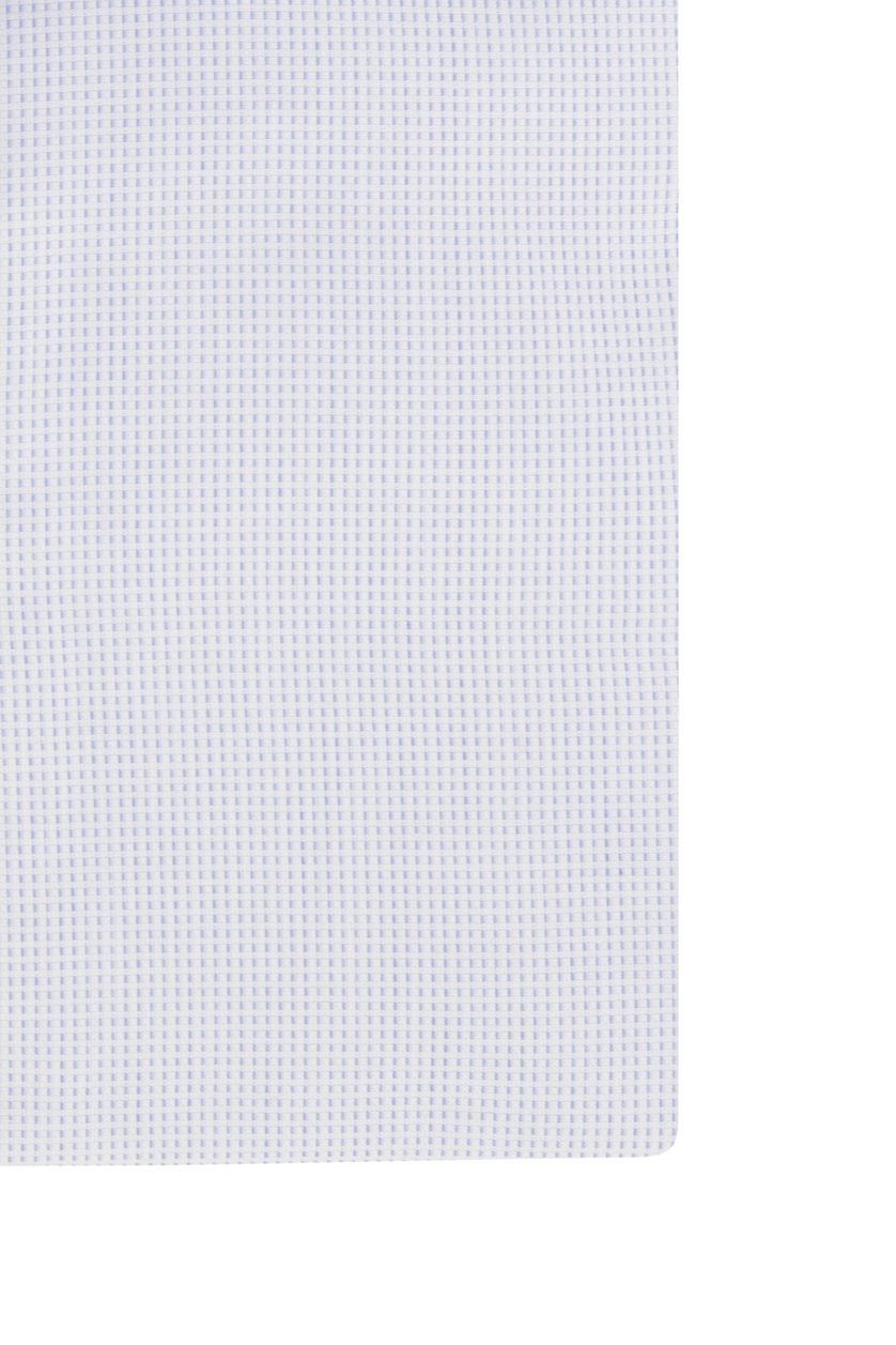Profuomo mouwlengte 7 overhemd slim fit lichtblauw geruit