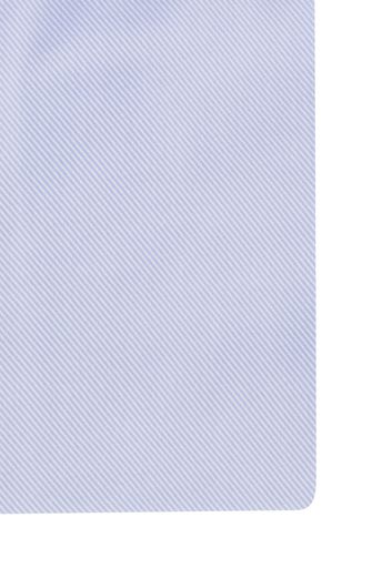 Profuomo overhemd mouwlengte 7 normale fit blauw effen katoen