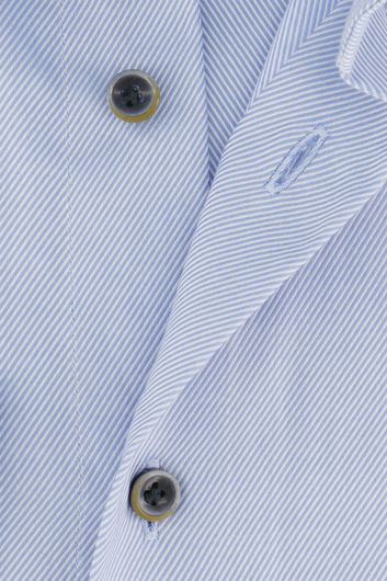 Profuomo business overhemd slim fit lichtblauw effen katoen