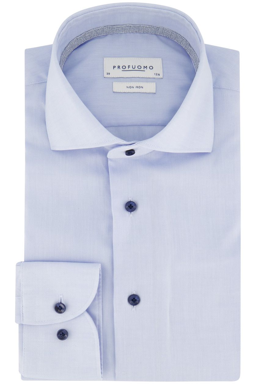Profuomo lichtblauw business overhemd slim fit effen