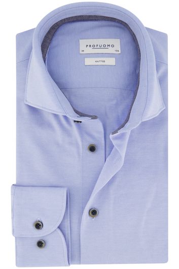 Profuomo business overhemd normale fit lichtblauw effen katoen