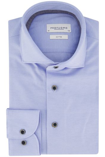 Profuomo business overhemd normale fit lichtblauw effen katoen