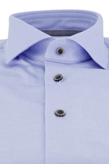 Profuomo overhemd normale fit lichtblauw uni met wide spread boord