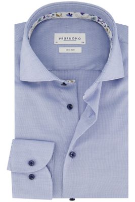 Profuomo Profuomo overhemd slim fit lichtblauw katoen