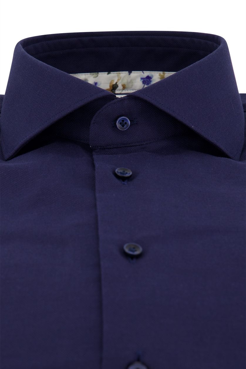 Profuomo overhemd katoen normale fit donkerblauw