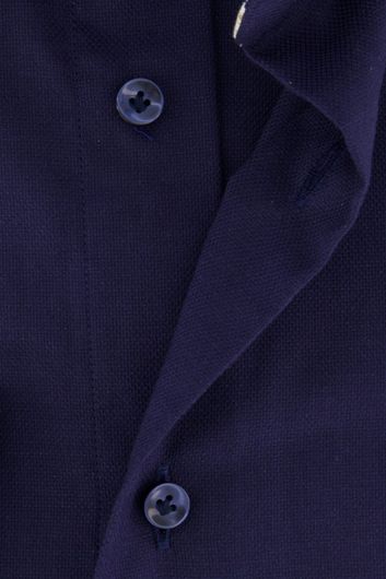 Profuomo overhemd slim fit donkerblauw katoen
