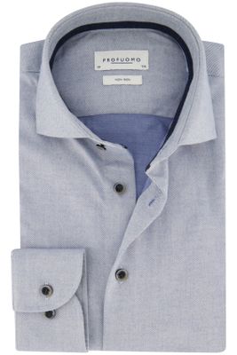 Profuomo Profuomo overhemd normale fit lichtblauw katoen