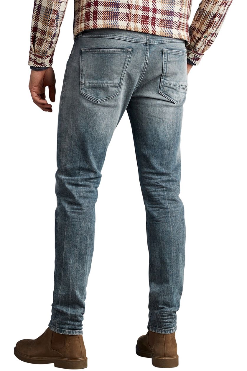 Cast Iron jeans blauw effen denim slim fit