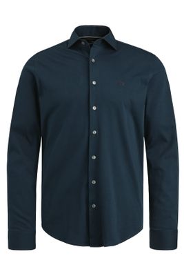 Vanguard Vanguard casual overhemd normale fit donkerblauw effen 100% katoen