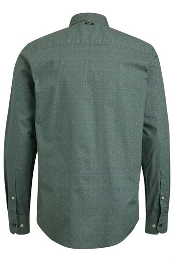 Vanguard casual overhemd normale fit groen met print katoen