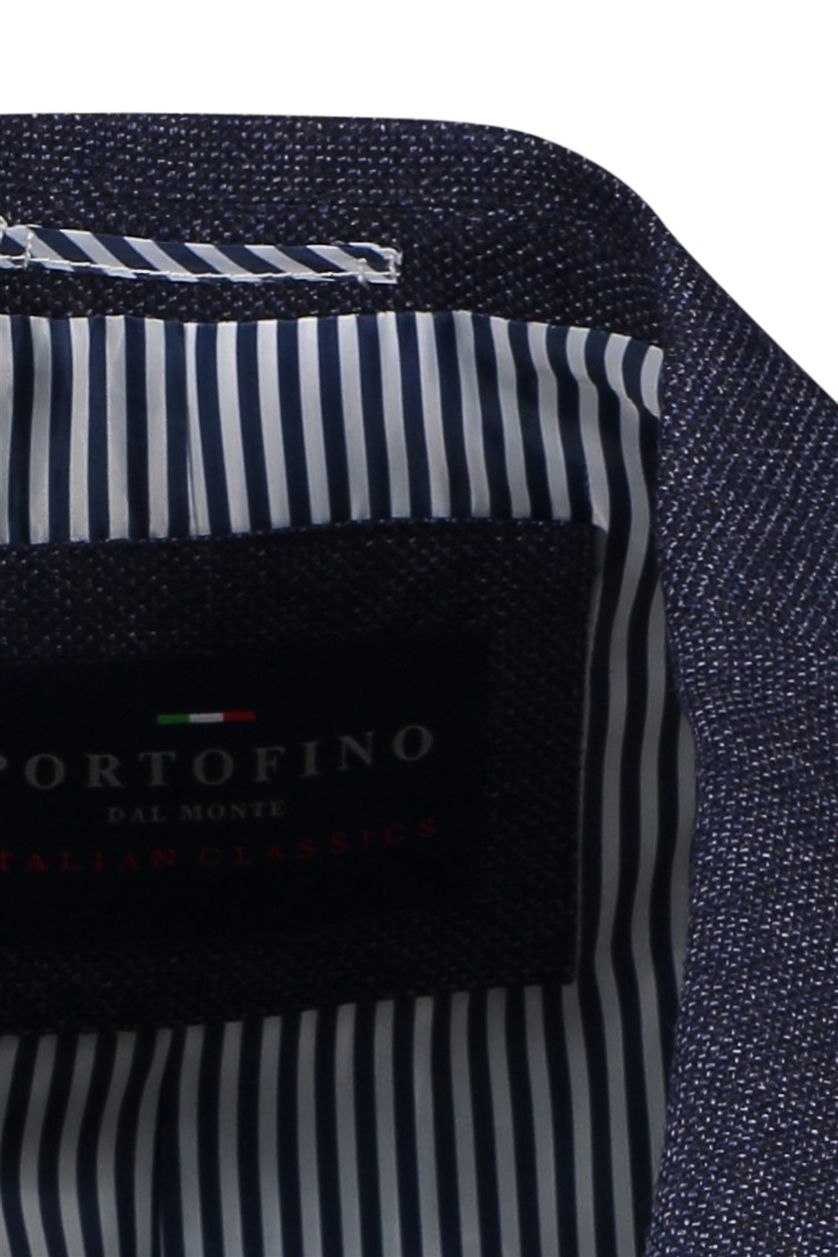 Portofino colbert donkerblauw effen borstzak normale fit 